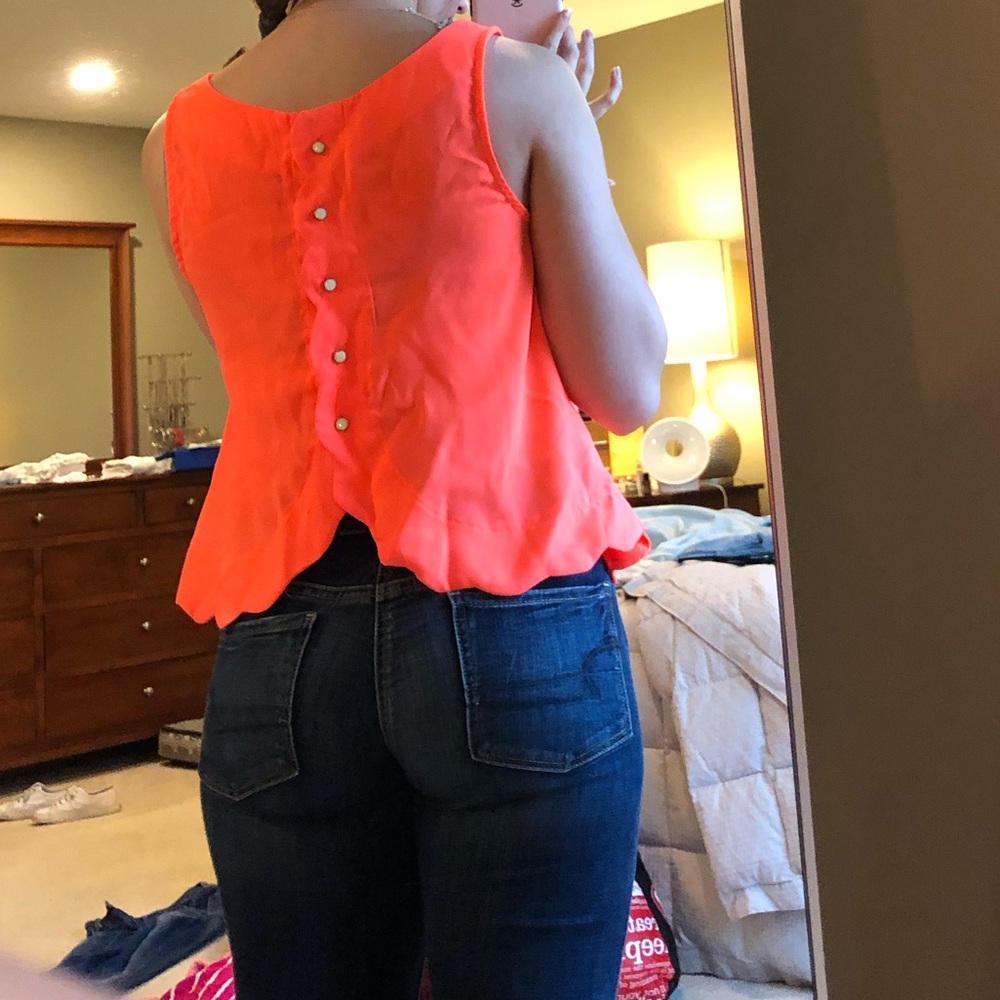 Scalloped Tank Top